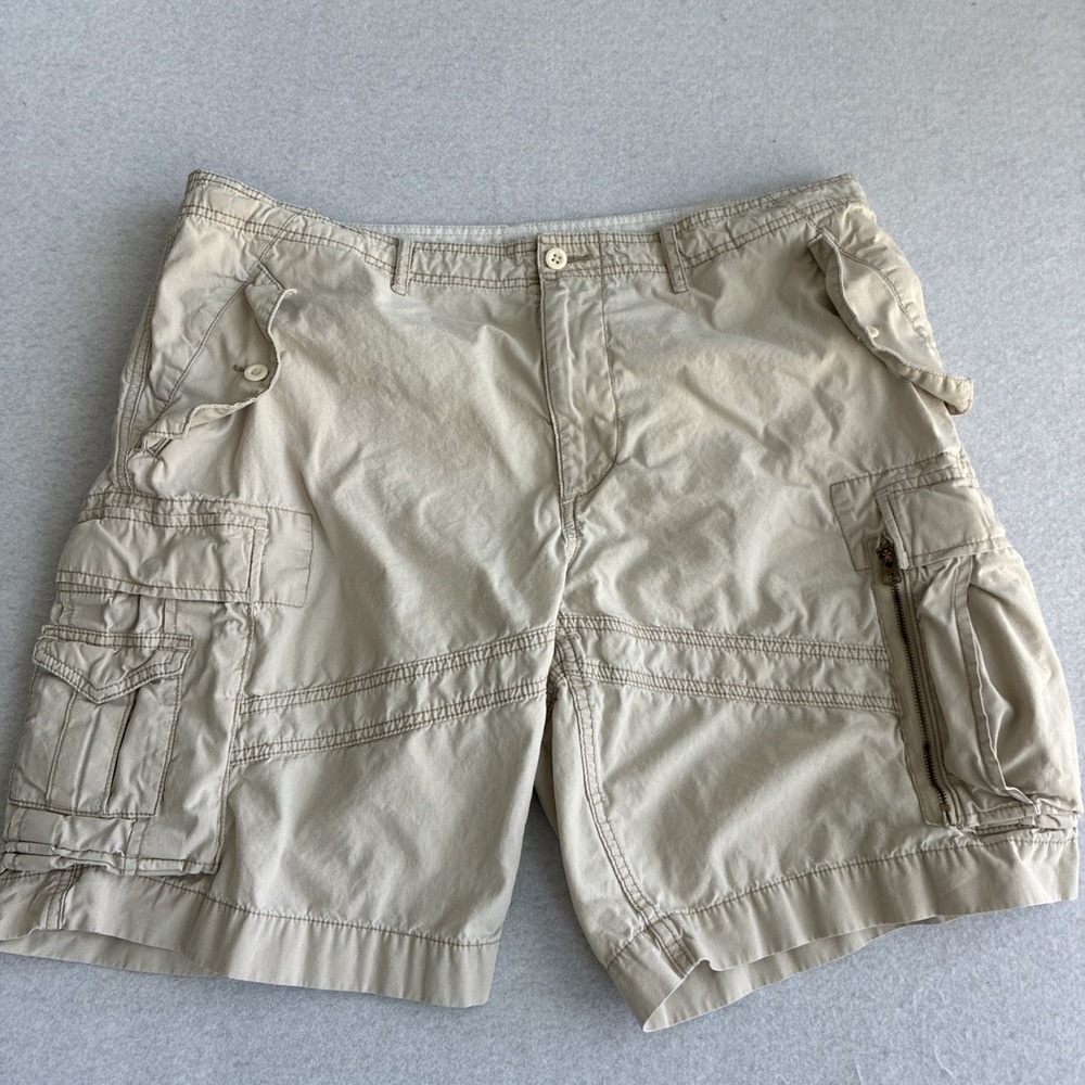 Vintage 90s Polo Ralph Lauren Jeans Co Cargo Shorts Beige Surplus Men's 38 Y2K